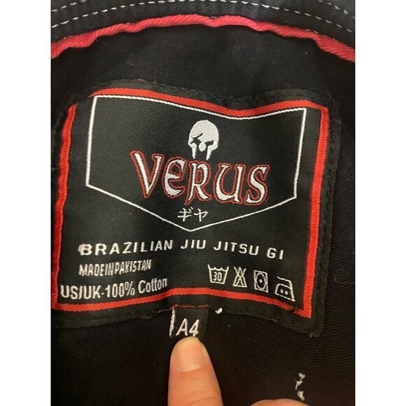 Verus Unisex Jiu Jitsu Athletic Black Gi TOP ONLY - A4 - Picture 3 of 10